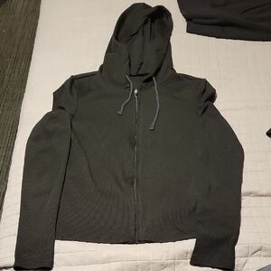 Black Zip-Up Sweater